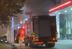 Bursa Osmangazi'de korkutan yangın: Alevler akaryakıt istasyonuna sıçramadan söndürüldü