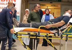 Bursa’da römork halatı koptu, demir parçası yüzüne saplandı