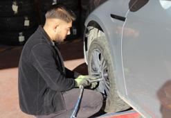 Lastikçilerin 'kış lastiği' mesaisi erken başladı
