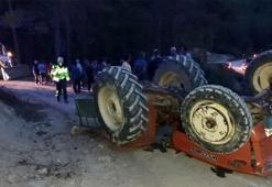 Burdur Bucak'da traktör devrildi: 1 ölü, 1 yaralı