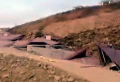 Kahramanmaraş Onikişubat’ta heyelan 10 ev toprak altında kaldı