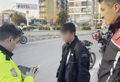 Aksaray’da polisten kaçan 15 yaşındaki motosiklet sürücüsüne 45 bin 746 lira ceza