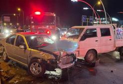 Karaman’da trafik kazası: Üç araç kavşakta çarpıştı