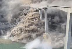 Çin'de Hongqi Köprüsü kısmen çöktü