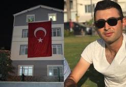 Samsunlu şehidin baba evine Türk bayrağı asıldı
