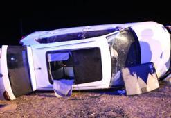 Hakkari Yüksekova'da otomobil takla attı; 5 yaralı