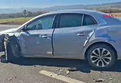 Kütahya Hisarcık’da iki otomobil çarpıştı; 1 yaralı