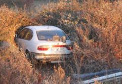 Konya Beyşehir’de otomobil araziye savruldu: 2 yaralı