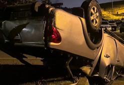 Erzurum Palandöken'de kamyonet takla attı: 1 yaralı