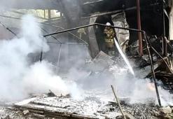 Hatay'da prefabrik alanda yangın! Ekipler müdahale etti