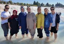 Akın akın geliyorlar! Pamukkale ve Kaklık Mağarası dolup taşıyor