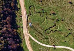 Sakarya’nın gizli cenneti! Toprak yüzeyinde oluşan desenler görenleri şaşkına çevirdi