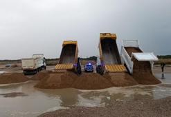 Antalya'da kumları çalıp sahilleri talan etmişlerdi! Kamyonlar dolusu plaj kumu bulundu