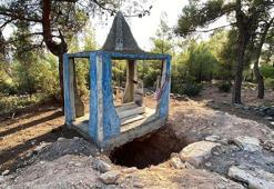 Muğla'da define avcıları sınır tanımıyor! 300 yıllık Oyuk Baba Ereni mezarı, tahrip edildi