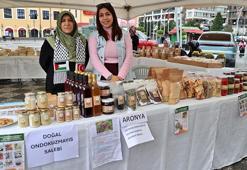 Samsun’da kadına yönelik şiddete karşı anlamlı etkinlik: Kadın emeği sergilendi