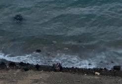 Muğla Datça'da virajı alamayan araç denize uçtu: 1 yaralı