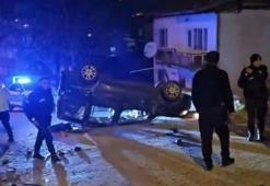 Tokat’ta takla atan araçtaki 5 kişi yaralandı