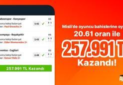 Misli’de oyuncu bahislerine oynadı! 20.61 oran ile 257.991 TL kazandı…
