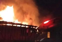 Kastamonu’da ahşap ev alev alev yandı