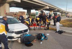 Balıkesir’de otomobil ile motosiklet çarpıştı; 2 yaralı