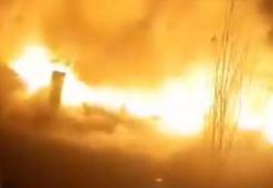 Hakkari Yüksekova’da korku dolu anlar: Kalorifer kazan dairesi cayır cayır yandı