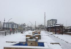 Van beyaza büründü! Kar kalınlığı 20 santimetreyi geçti