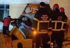 Bolu’da kontrolden çıkan cip eve girdi: 1 yaralı