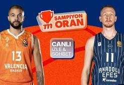 Anadolu Efes, EuroLeague'de Valencia Basket karşısında! Maçın heyecanı canlı yayın, canlı sohbet ve Şampiyon Oranlar ile Misli'de