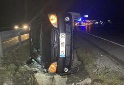 Çorum-Samsun karayolunda otomobil takla attı: 1’i bebek, 3 yaralı