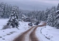 Bolu’da kar kalınlığı 10 santimetreye ulaştı