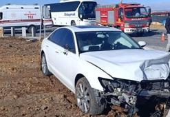 Konya Hüyük’te iki otomobil çarpıştı: 2 yaralı