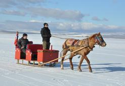 Kars için vakit geldi: Eksi 16 derecede halaylarla kutladılar!