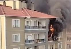 Ankara Çubuk’ta bir apartman dairesinde çıkan yangın endişe yarattı