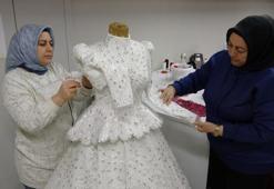 Gaziantep'te kiraladığı gelinlikle hayatı değişti! Hurdacıdan aldığı makineyle üretime başladı: Şimdi 81 ile ürün gönderiyor!