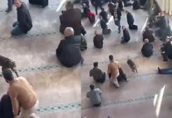 Kocaeli’de cuma vaazı sırasında camiye pitbullun girdiği anlar kamerada