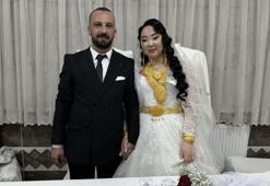 Kırgız gelin ve Yüksekovalı damadın kargoda başlayan aşkı mutlu sonla bitti