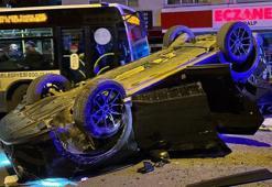 Çankaya'da 3 aracın karıştığı trafik kazasında 1 kişi yaralandı