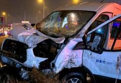 Aksaray'da servis aracı ile tır çarpıştı: 2 yaralı