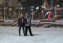 Erzincan’da kar yağışı etkili olmaya başladı