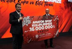 Rekor destek! Amatör spora 16 milyon TL’lik can suyu