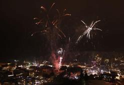 Kapadokya'da yerli ve yabancı turistler 2026'yı coşkuyla karşıladı