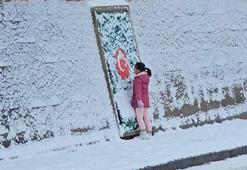 Aksaray'da 7 yaşındaki Zeynep'in bayrak sevgisi