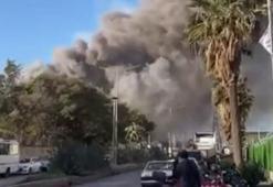 Hatay'da fabrikada yaşanan patlamayla yükselen duman paniğe neden oldu