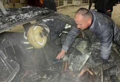 Arabası yandı ama telaşı başkaydı! Samsun'da yanan araçta yana yakıla aradı