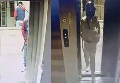 Adana’da kaskla apartmana giren şüpheli idrarını yapıp, damdaki kuşları çaldı; o anlar kamerada