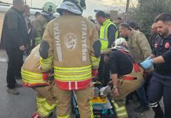 Hatay'da TIR'la çarpışan minibüs devrildi: 14 yaralı