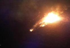 Kuruma tehlikesi yaşayan Eber Gölü'nde yangın çıktı