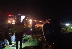 Kırıkhan'da kontrolden çıkan otomobil devrildi, sürücü yaralandı