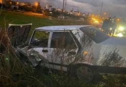 Antalya'da iki otomobilin karıştığı kazada 1 kişi yaralandı