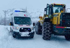 Bitlis'te zorlu kış şartlarında hasta kurtarma operasyonu